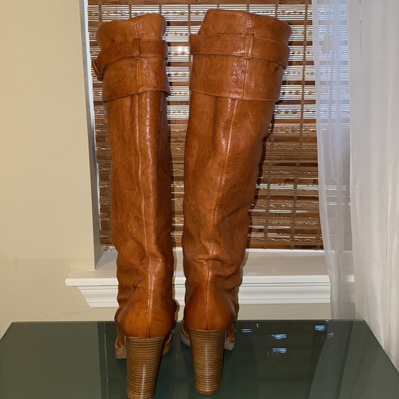 L’Autre Chose Italian Leather Vintage Tall Boots - Picture 5 of 12